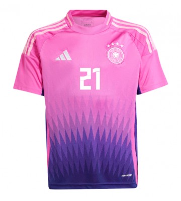 Tyskland Ilkay Gundogan #21 Udebanetrøje EM 2024 Kortærmet